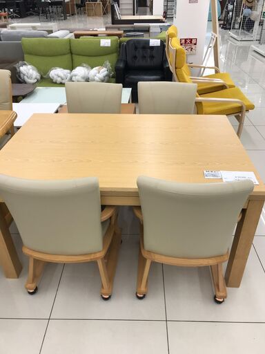 ★ジモティ割あり★ 有限会社　利根商会 こたつ付きダイニングテーブルセット   動作確認／クリーニング済み HJ2737