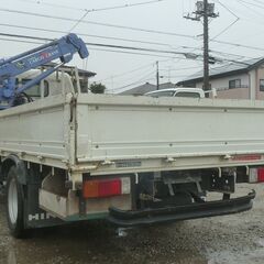 H15年 日野　デュトロ　0.995tクレーン　荷台ロング　AM/FMチューナー　バイザー　走行26000Km　フォグランプ　タダノZR103　995Kg(クレーン)　16808の画像