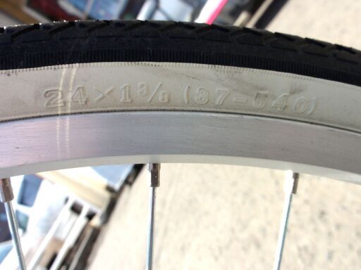 美品！ bridgestone Ricorina 24インチ 自転車 女の子 変速無し カゴ・鍵・ライト付き ブリジストン リコリーナ