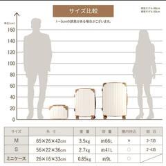 【お取引中】新品 スーツケース ミニバッグ付き S＆ミニバッグの画像