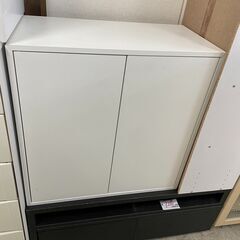 棚　No.11130　ホワイト　IKEA　2段　【リサイクルショップどりーむ荒田店】の画像