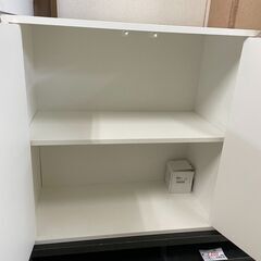 棚　No.11130　ホワイト　IKEA　2段　【リサイクルショップどりーむ荒田店】の画像
