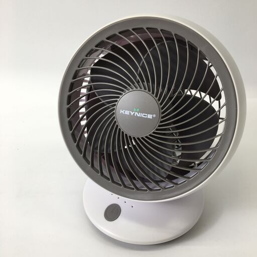 KEYNICE 自動首振りサーキュレーター QT-U608C 卓上 扇風機 コンパクト USB 動作品 24d菊MZ②