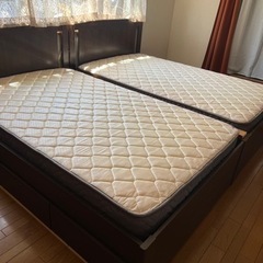 美品　セミダブル　マットレス　2つセット　