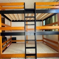三段ベット　傷有り。家具 収納家具 棚、シェルフの画像