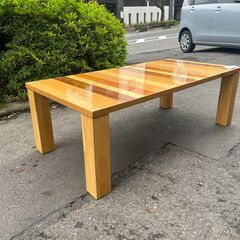 リサイクルショップどりーむ天保山店　No12605　オシャレテーブル　ローテブル　座卓　幅広タイプ　ちょうどいいサイズ　配達可能の画像