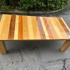リサイクルショップどりーむ天保山店　No12605　オシャレテーブル　ローテブル　座卓　幅広タイプ　ちょうどいいサイズ　配達可能の画像