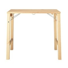 美品/ 無印パイン材テーブル・折りたたみ式の画像