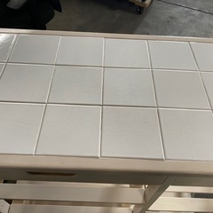 キッチンカウンター　ホワイトの画像