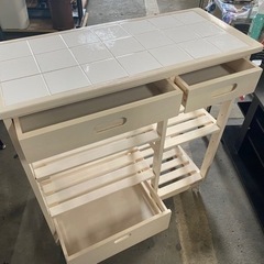 キッチンカウンター　ホワイトの画像