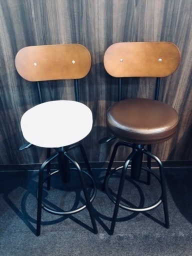 美品　おしゃれカウンターチェア2脚セット