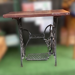 リメイク シンガーミシン アンティーク風 テーブル DIY の画像