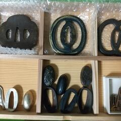 貴重 年代物 刀剣 刀部品 鍔 柄 コレクション セット 純銀製他 の画像