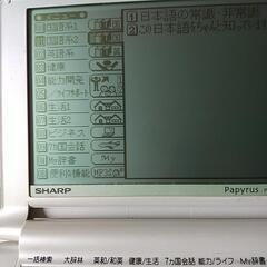 電子辞書　papyrus　取説付の画像