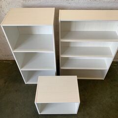 【ジモティ限定特価】  NITORI ニトリ カラーボックス 収納棚 3個セット ②の画像