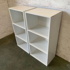 【ジモティ限定特価】  NITORI ニトリ カラーボックス 収納棚 2個セット ①の画像