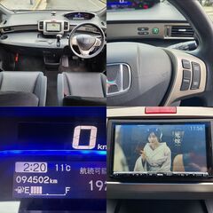 ☆フリードスパイクハイブリッド車検後渡し！9.4万km台 無限エアロ フルセグTVナビ 修復歴無☆東京/大田区【下取OK】の画像