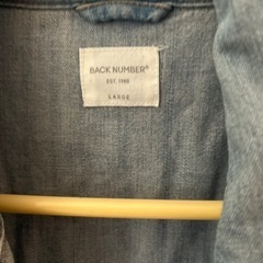 backnumber バックナンバーデニムシャツメンズの画像