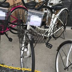 ★ジモティ割あり★  自転車 26インチ ホワイト クリーニング済み KJ4839の画像