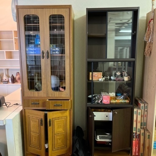 只今交渉中　食器棚　各種　2点まとめて大特価