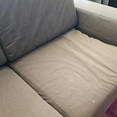 最終値下げ☆無印良品☆ソファー2シーターワイドアームヘッドレスト付の画像