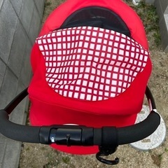 ベビーカー Aprica カルーンエアー 赤の画像