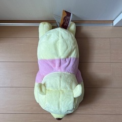 　プーさん　赤いほっぺ　寝そべりスーパーラージーぬいぐるみ　新品の画像