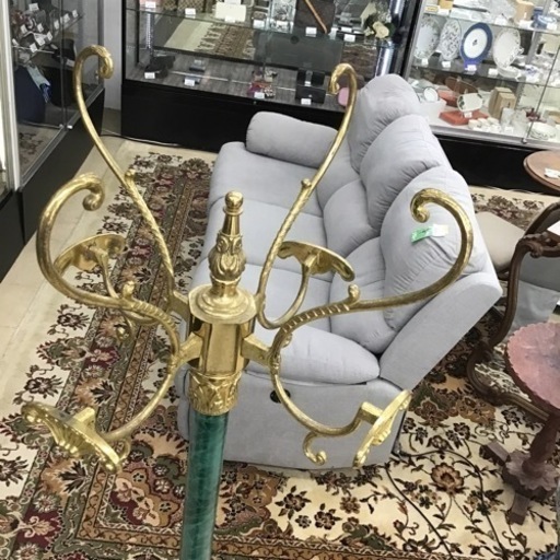 真鍮 ロココ調ビンテージ ポールハンガー Made in ITARY イタリア製