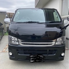 200系ハイエース　バットパネル　バットフェイス　ボンネット