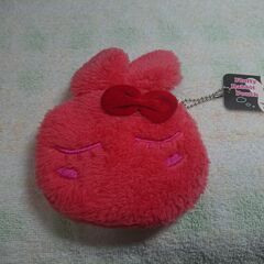 未使用　ふわふわおやすみうさぎポーチ　Fluffy Sleepi...