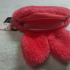 未使用　ふわふわおやすみうさぎポーチ　Fluffy Sleeping Rabbit Pouchの画像