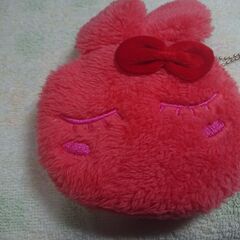 未使用　ふわふわおやすみうさぎポーチ　Fluffy Sleeping Rabbit Pouchの画像