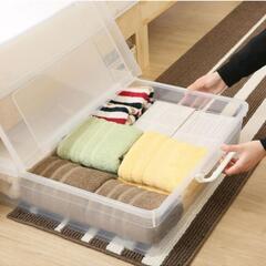 ベット下収納 ニトリ 収納ケース大3個小1個の画像