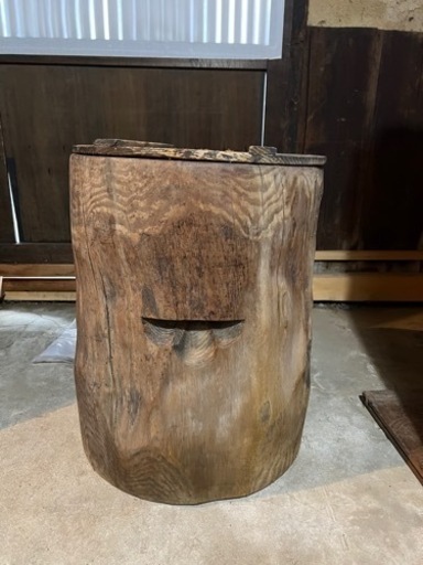 臼　天然木　餅つき　杵付