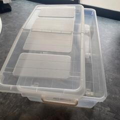 ベット下収納 ニトリ 収納ケース大3個小1個の画像