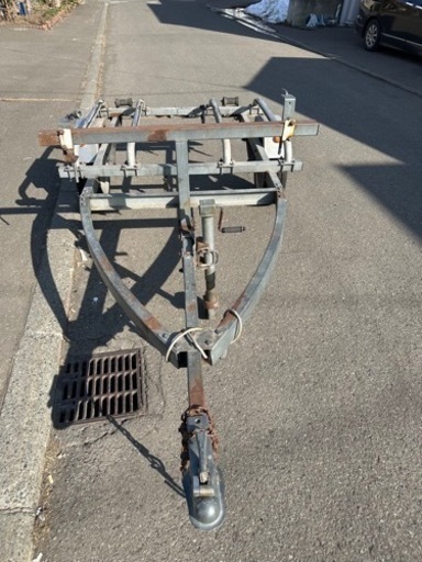 今週中にお取引可能であれば8万にします！　軽トレーラー　シングル2艇積み