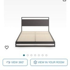 Zinus IRPBH-G Suzanne Metal & Wood Platform, Bed Frame ・　ダブルベッドフレームの画像