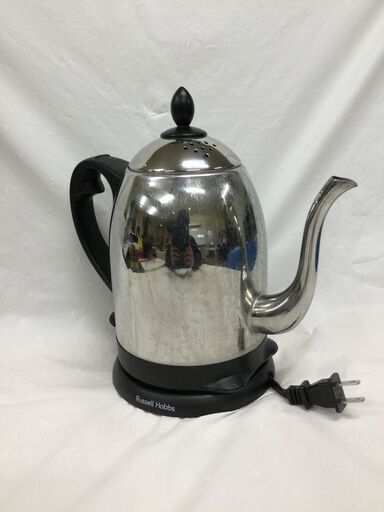 【北見市発】ラッセルホブス Russell Hobbs カフェケトル 7410JP 2017年製 ステンレス 1.0L 家電 コーヒーポット (E2637aykY)