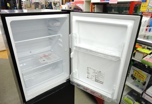 西岡店 2ドア冷蔵庫 117L 2022年製 マクスゼン JR117ML01GM ガンメタリック ブラック 100Lクラス MAXZE