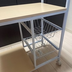 お渡し先決定【美品】キッチンワゴンの画像