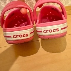 クロックス　サンダル　14cmの画像