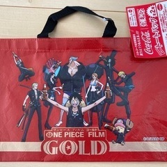新品　3点　ワンピース　トートバッグ　ビッグレジャーポーチ　防滴スマホポーチ　ONE PIECE FILM GOLD　ワンピースの画像