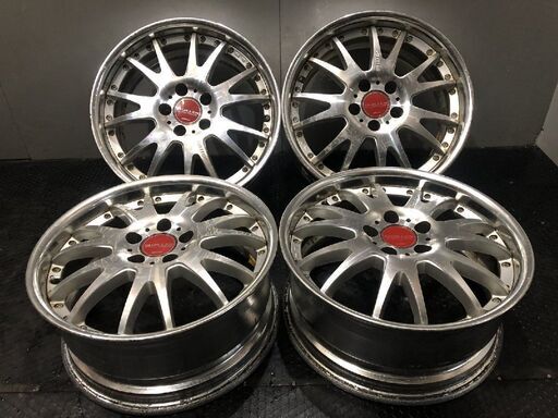 AME SHALLEN シャレン 社外ホイール 18インチ 4本 8J5HPCD114.3+35 アルファード ヴェルファイア等　(VHE445)