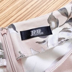 RyuRyu 花柄　ワンピース　フリルスリーブ グリーンの画像