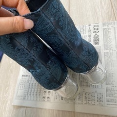 ペイズリー柄　ブーツの画像