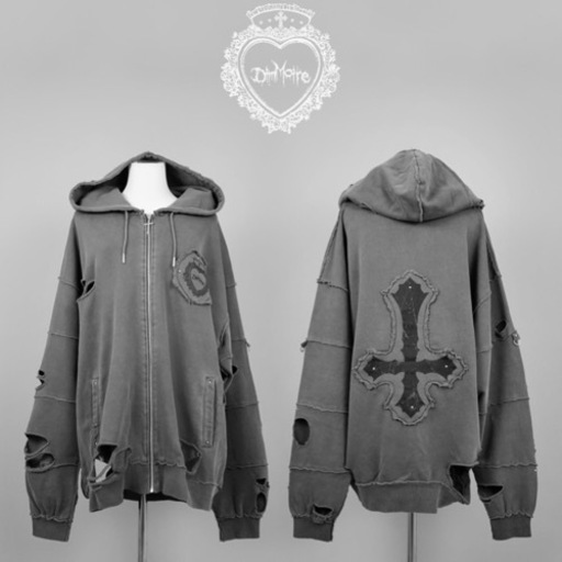 【新品】DimMoire 2023 Winter  魔導士パーカー【Gray】