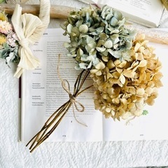 現品写真　お手入れなしでずっと飾れるドライフラワー紫陽花　あじさい 