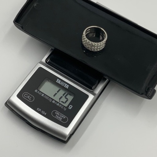 Pt900 プラチナ900 パヴェダイヤリング　11.5g ダイヤモンドリング　約12号　ダイヤ2ct