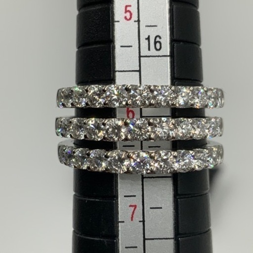 Pt900 プラチナ900 パヴェダイヤリング　11.5g ダイヤモンドリング　約12号　ダイヤ2ct