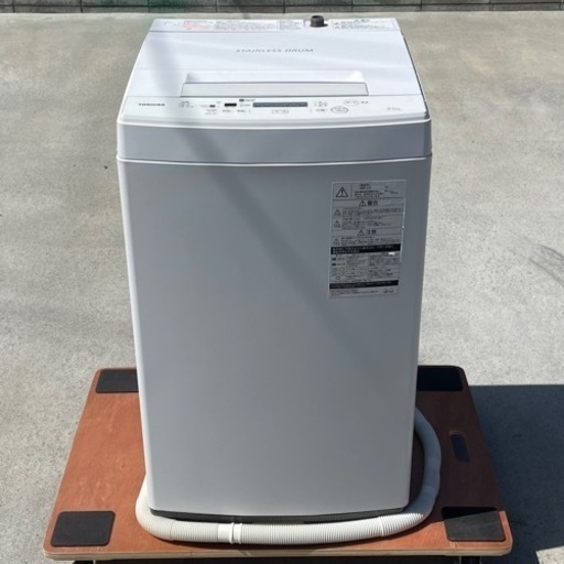 格安 ! ! ◇東芝 洗濯機 2020年製 4.5Kg パワフル洗浄ステンレス槽 AWー45M7 洗浄済み ! !